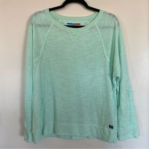 Tommy Hilfiger Sport Top Raglán Sleeve Mint Green- Size L